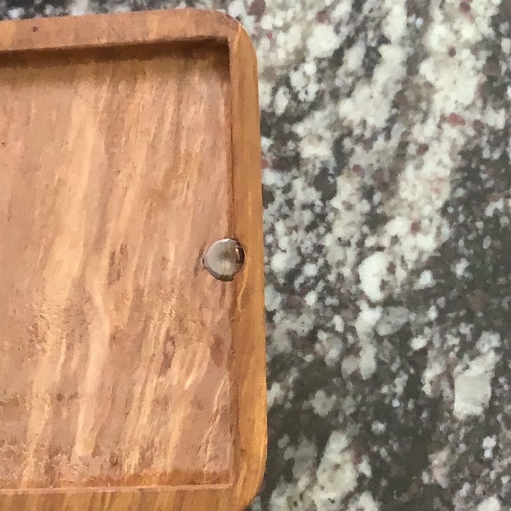 Vintage small hinged box, wood inlay, made in Germany - Picture 9 of 13